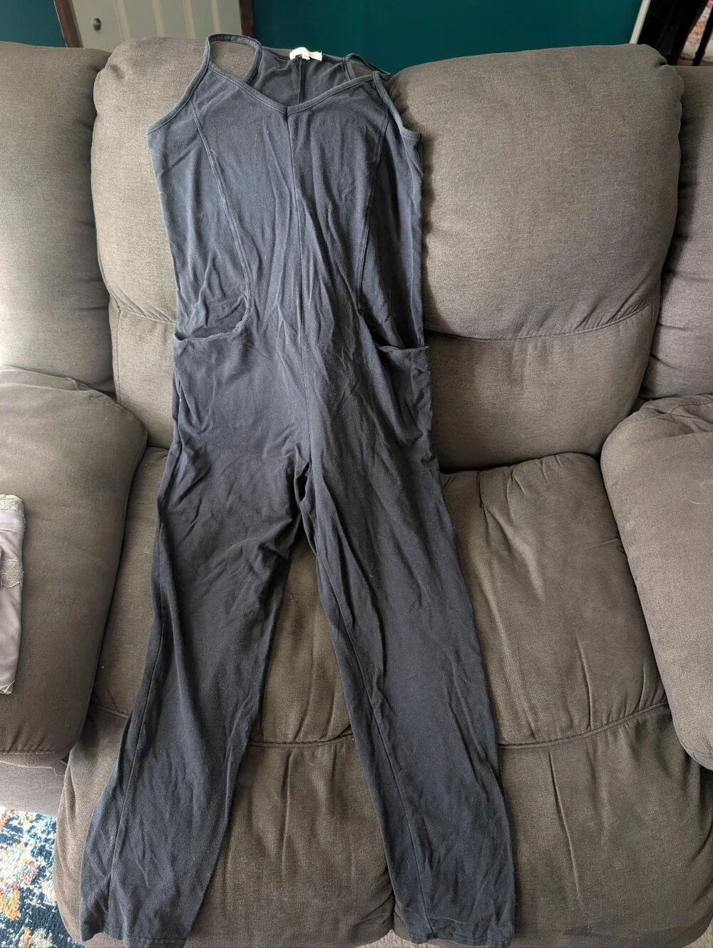 Everyday Black Women's Jumpsuit with Adjustable Straps